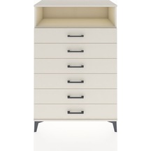 Hyperion Dolap Tek Raflı 6 Çekmeceli 88x44x134 Aytaşı-aytaşı Aytaşı