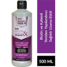 Bio Keratin Gold Biotin & Kafein Saç Dökülme Karşıtı Hızlı Uzama Etkili Saç Kremi 500 ML