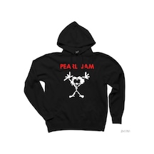 Pearl Jam Mascot Siyah Kapşonlu Sweatshirt Hoodie