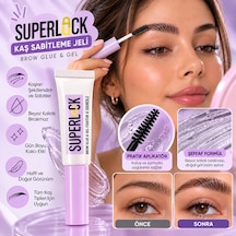 Superlock Şeffaf Kaş Sabitleyici Jel Güçlü Tutuşlu, Doğal Görünümlü Kaş Şekillendirici