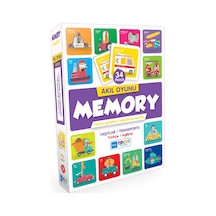 Akıl Oyunu Memory Kartlar Taşıtlar Türkçe/Ingilizce 34 Pa