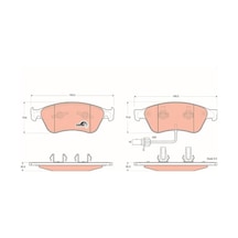 Audi A6 C6 On Fren Balatasi 3.0 Tdi 2005-2011 Trw Gdb1553