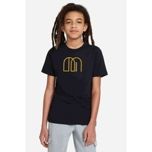 Tshirthane Mamamoo Logo Baskılı Unisex Çocuk Siyah Tshirt