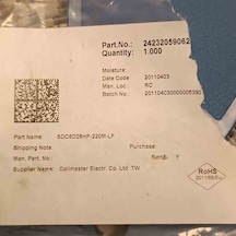 Sdc6d28hp-220lf 22uh Smd Bobin 40 Adet