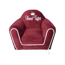 Isme Özel Şeritli Çocuk Koltuğu Kiremit Rengi Kiremit