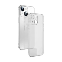 Ally İphone 14 Plus 6.7inch Frosted Glass Şeffaf Kamera Korumalı Kılıf- 5775 Diğer
