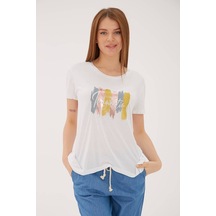 Fashion Friends Bayan T Shirt 23y0470k1 Beyaz