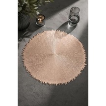 6 Lı Amerikan Servisi Supla Yuvarlak Gold 38 Cm 77508 Çok Renkli