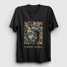 Presmono Unisex Biggie Smalls Tupac Shakur T-shirt Siyah