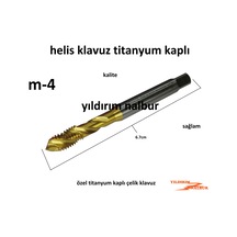 Helis Kılavuz M-4 Titanyum Kaplı Klavuz