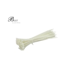Best 380x4,8 Mm Klips Kablo Bağı - Beyaz 100 Ad'lik Poşet