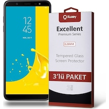 Samsung Uyumlu Galaxy J8 Ekran Koruyucu Cam 3 Adet Ekonomik Paket (552805889) 20 Tl Fark Ile Apple  iPhone Hızlı Şarj Kablosu
