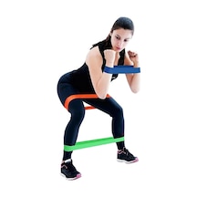 Buğz Pilates Direnç Lastiği Seti 5 Adet Açık Haki