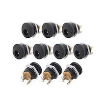 IC-258 DC Şase 2.5 MM Yuvarlak Somunlu 5.5x2.5 MM 10 Adet