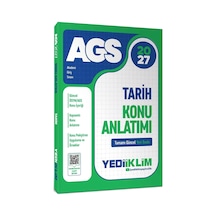 Yediiklim Yayınları 2027 Meb Ags Tarih Konu Anlatımı