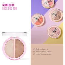 Callista & Fun Face Duo 100 Sparkle Crew Allık & Aydınlatıcı Paleti