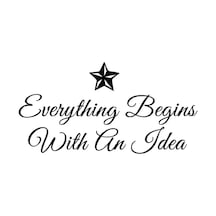 With An Idea Sticker Duvar Dekor Sticker 40 X 20 Cm