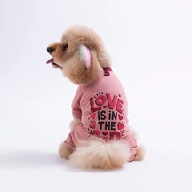 Pawstar 26902 Pembe Love Air Küçük Irk Köpek Pijama Tulum