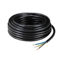 100 Metre 3x1.5 Mm Cca Ttr Çok Telli Elektrik Kablosu Siyah Renk