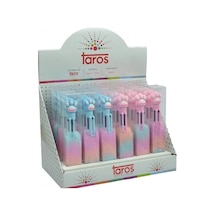 Taros Unıck Color Pvc Kutu Pati Çoklu Peluş Tükenmez Kalem Çok Renkli