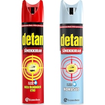 Detan Sinekkıran Su Bazlı 275 ML + Kokusuz Sinekkıran 275 ML