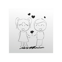 Folyo Sticker Aşk 20cm Uzunluk Karışık Renkli