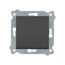 Exen Antrasit Modül+kapak Üçlü Anahtar