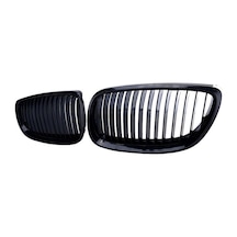 Bmw E92 Lci Ön Panjur Izgara Böbrek Seti Parlak Siyah