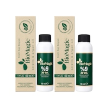 Biomagic Organik İçerikli Amonyaksız Saç Boyası 60 Ml. + Oksidan 90 Ml. 2'şer Adet