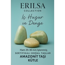 Sertifikalı Amazonit Taşı Kütle 20-30 Mm İç Huzur Ve Dengeyi De