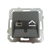 NETELSAN BYOBU NUMERİS TELEFON PRİZİ (RJ 11)MEKANİK + KAPAK FÜME