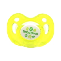 Baby Time BT151 Silikon Kiraz Uçlu Emzik Kapaklı No 3 - Sarı