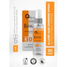 Q-Lune Cosmetic Güneş Koruyucu Saç Parfümü Parlatıcı Sprey SPF30 100 ML