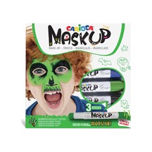 Carioca 43049 Yüz Boyası 3 Renk Monster Karışık