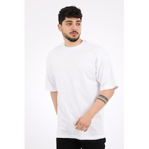 Stil Kombin Düz Basic Oversize Erkek Tişört Bld