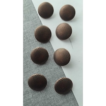 Antık Bakır Metal Düğme 17 Mm 8 Adet
