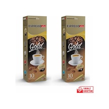 Espressomm® Tchibo Cafissimo Makineleri İle Uyumlu Gold Kapsül Kahve 2 x 10'lu