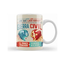 Lucha Libre Cap Ve Iron Man Kupa Bardak Porselen No24819 Karışık