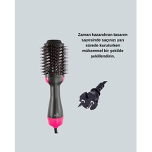 Hacim Veren Elektrikli Saç Fırçası 1200w Oval Tasarım