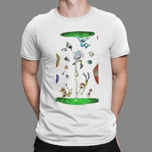 Rick And Morty Tshirt Bisiklet Yaka (551813521) Çok Renkli