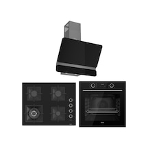 Ferre Fryart SC Serisi Wok'lu Siyah 3'lü  XE63CS-SC405-D080 Ankastre Set