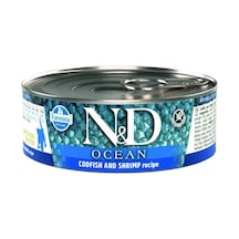 N&D Ocean Morina Balığı Karides ve Balkabaklı Konserve Yavru Kedi Maması 12 x 70 G