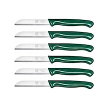 Solingen 6'lı Tırtıklı Meyve Bıçağı Seti, Paslanmaz Çelik, Ergonomik Kaymaz Sap, Ultra Keskin,