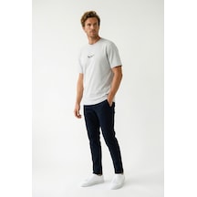 Redline Yeni Sezon Erkek Slim Fit Baskılı Tshirt 7031 Gri