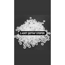 2 Li Şeffaf Stoper Durdurucu Charm Gümüş