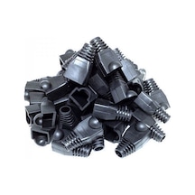 Rj45 Cover Cat5,cat6 Uyumlu Cover Koruyucu Kılıf 100 Adet Siyah