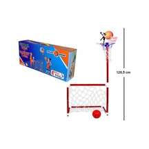Futbol Kalesi ve Basket Potası Portatif 2'si Bir Arada