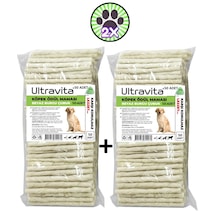 Ultravita Beyaz Burgu Çubuk Köpek Ödül Kemiği Maması 2 x 50'li 600 G
