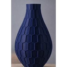 Modern Dekoratif Vazo 20 Cm Lacivert Lacivert