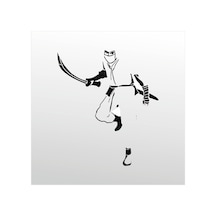 Folyo Sticker Samurai 100cm Uzunluk Siyah